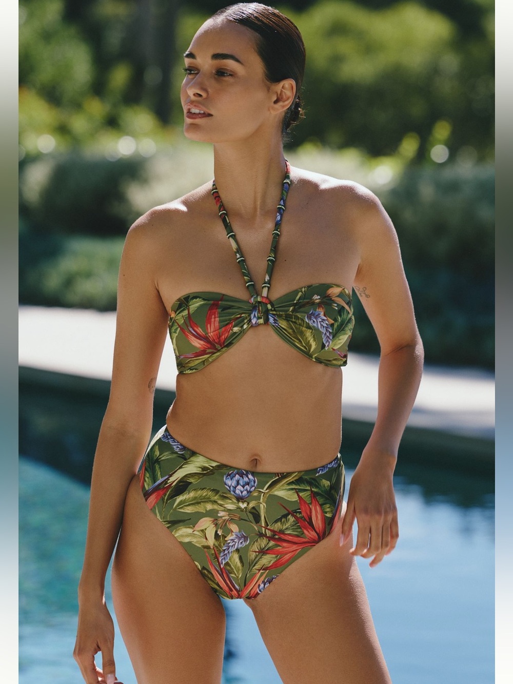 FARM Rio Stralitzia Tropical Floral Bikini Top